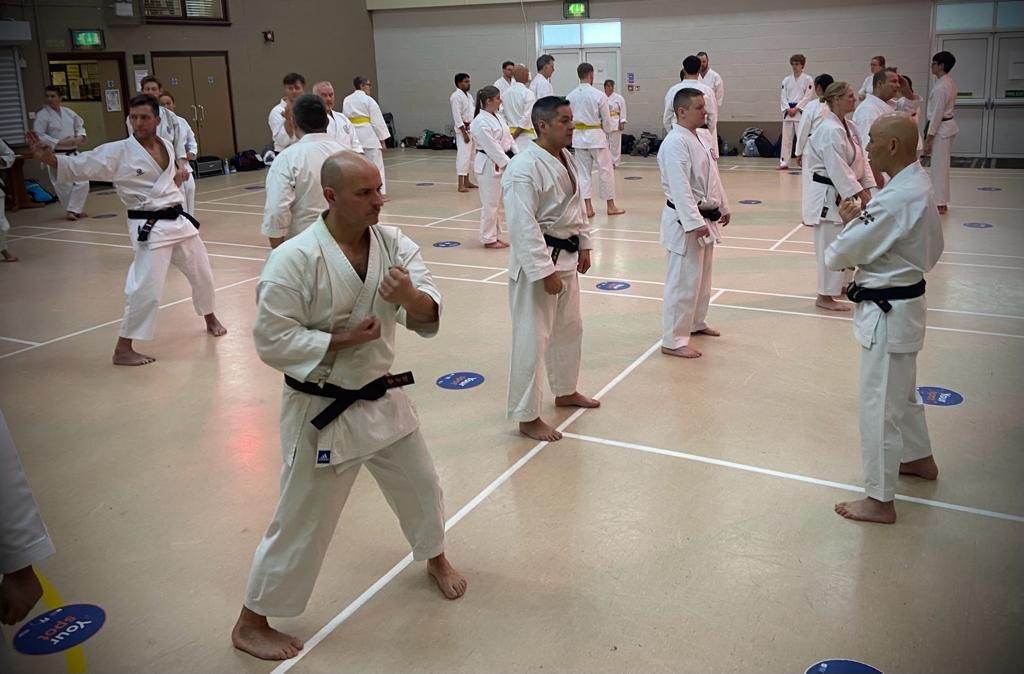Sensei directing kata training