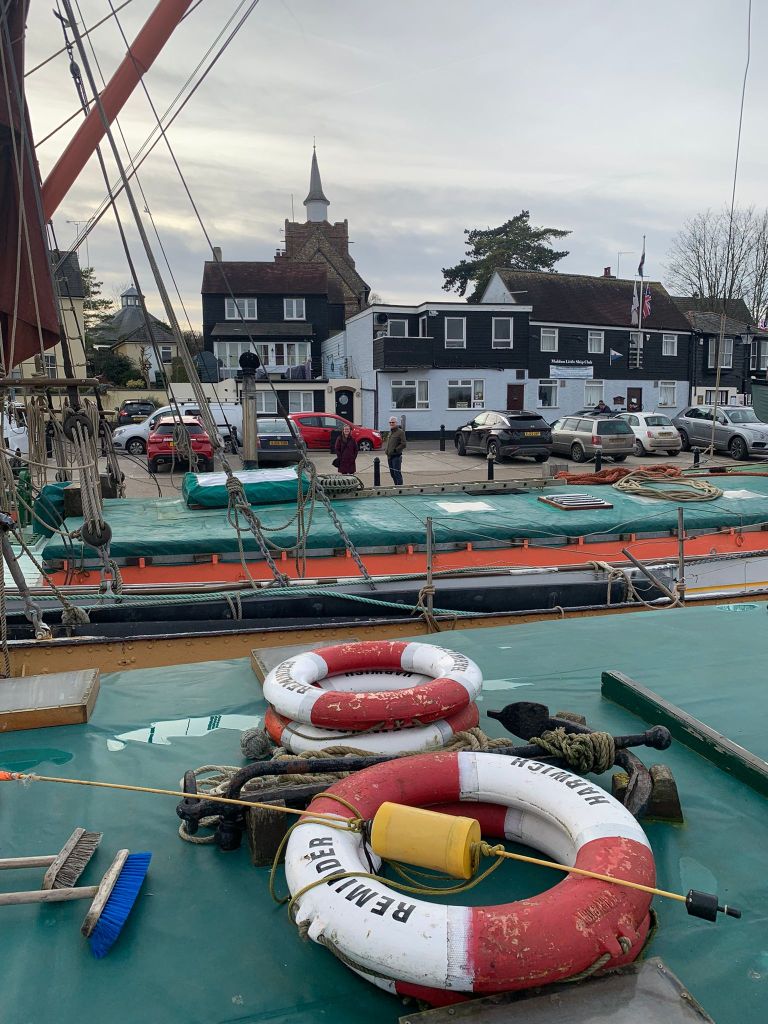Thames sailing barge, a great place to spend a couple of nights.
