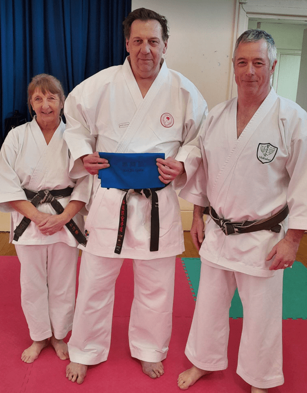 Pam & Steve Rawson Sensei with Andrew Genery Sensei.